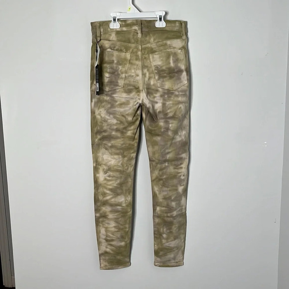 Hudson Barbara Tie Dye High Rise Super Skinny Jeans - Picture 5 of 6